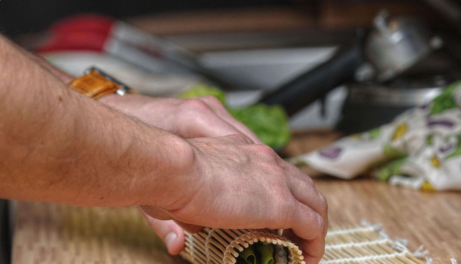 Confection de nigiris sushis version végétale