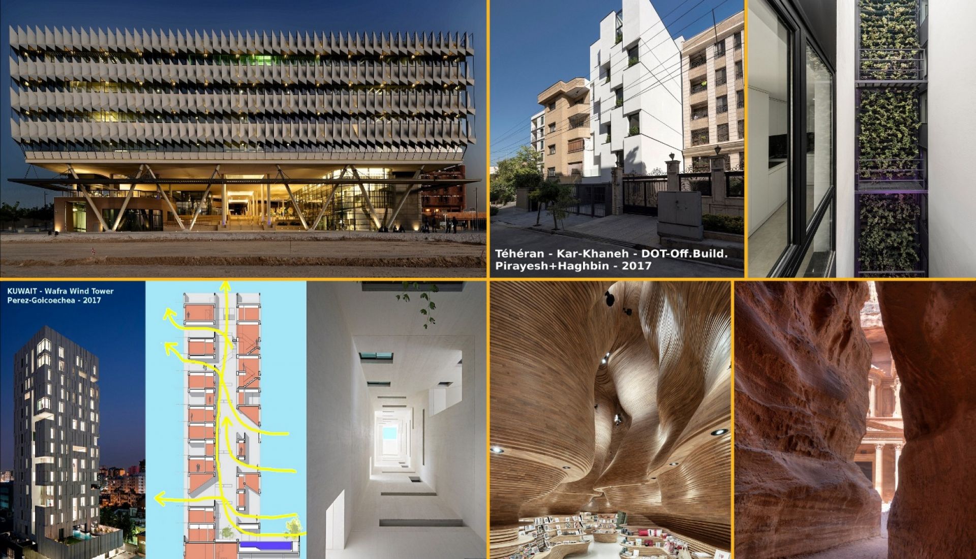 Architecture contemporaine bioclimatique au Moyen-Orient