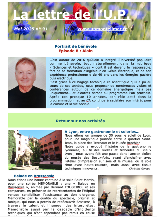 Lettre UP mai 2025